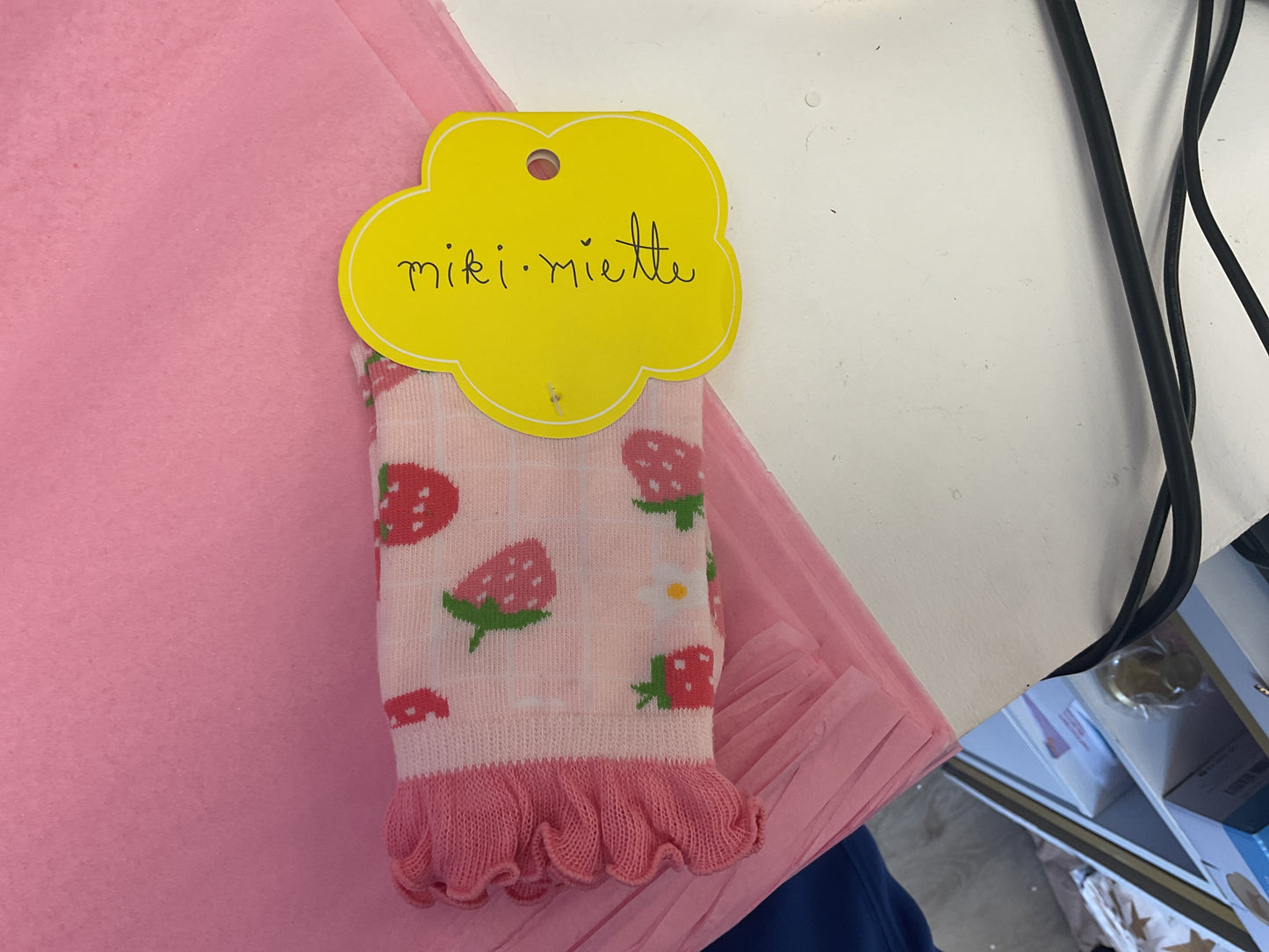 Miki Miette Strawberry Socks