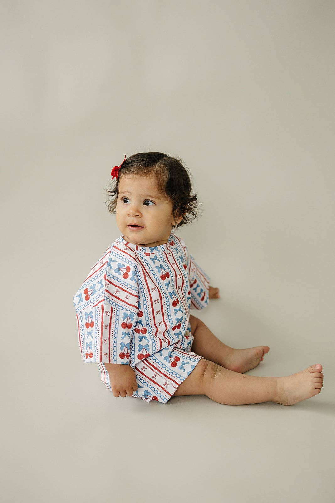 4th of July Shorts Set | Cherries & Stripes