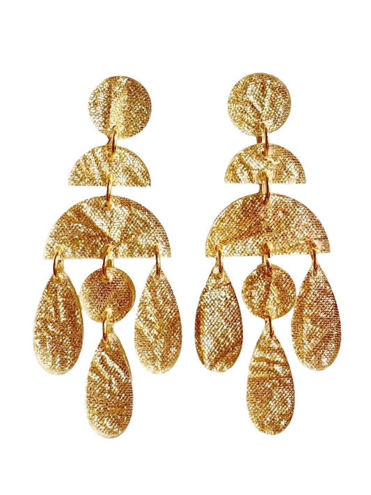 Gold Lamé Acrylic Melanie