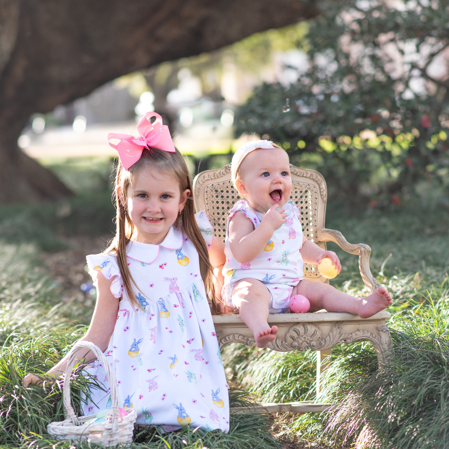 Brooke Bubble with Ruffle Sleeve in Easter Parade