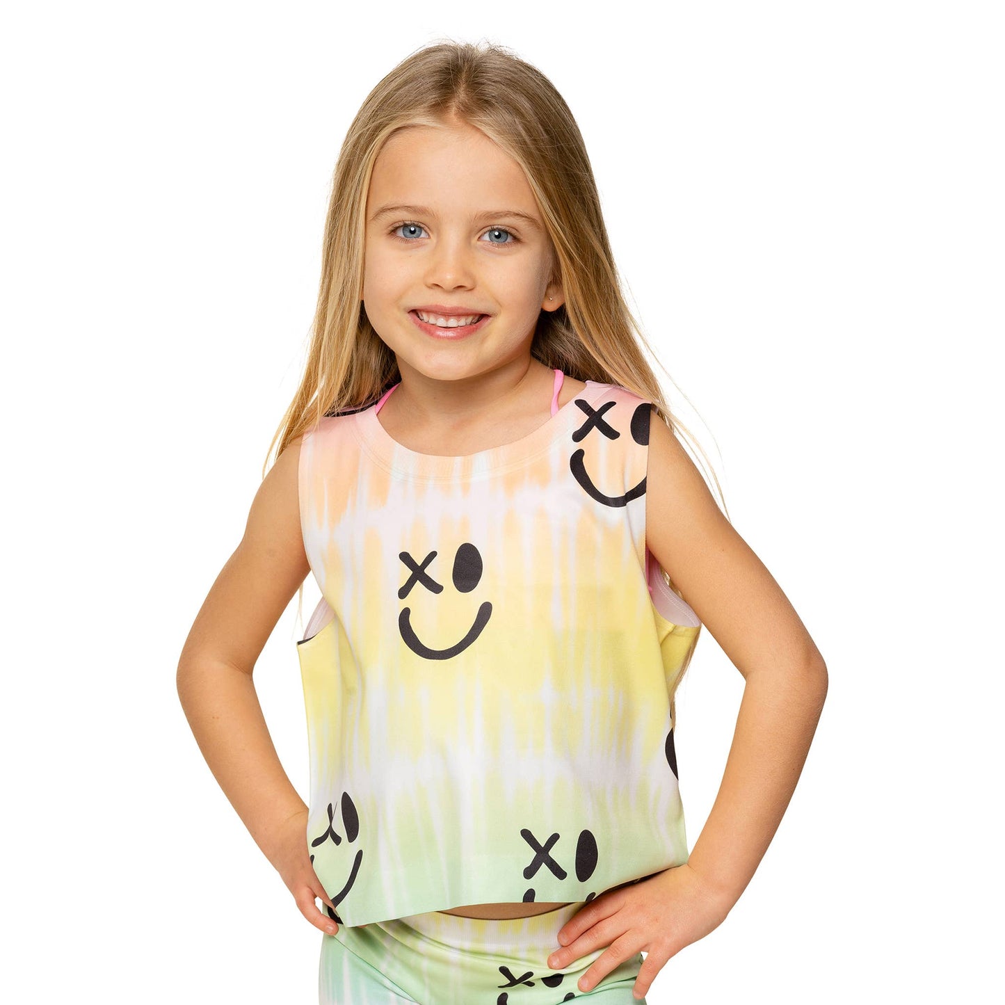 Little Girls (4-6x) Ombre TD w/ Drippy SF Print