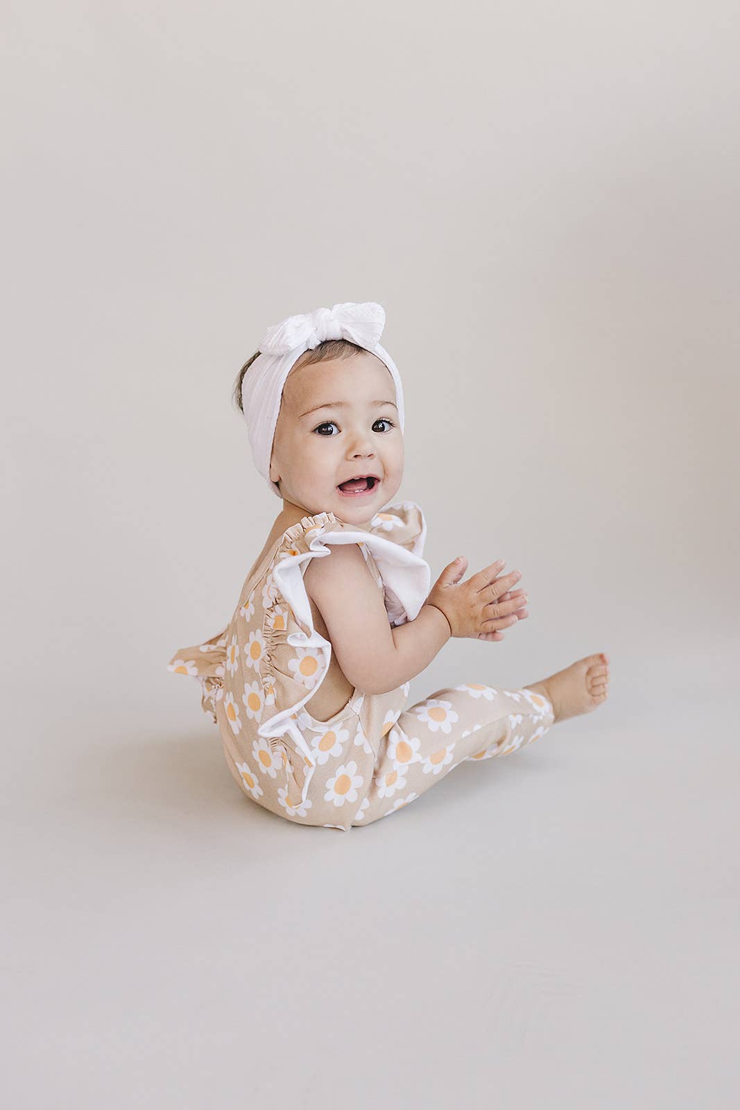 Daisy Flutter Jumpsuit | Latte