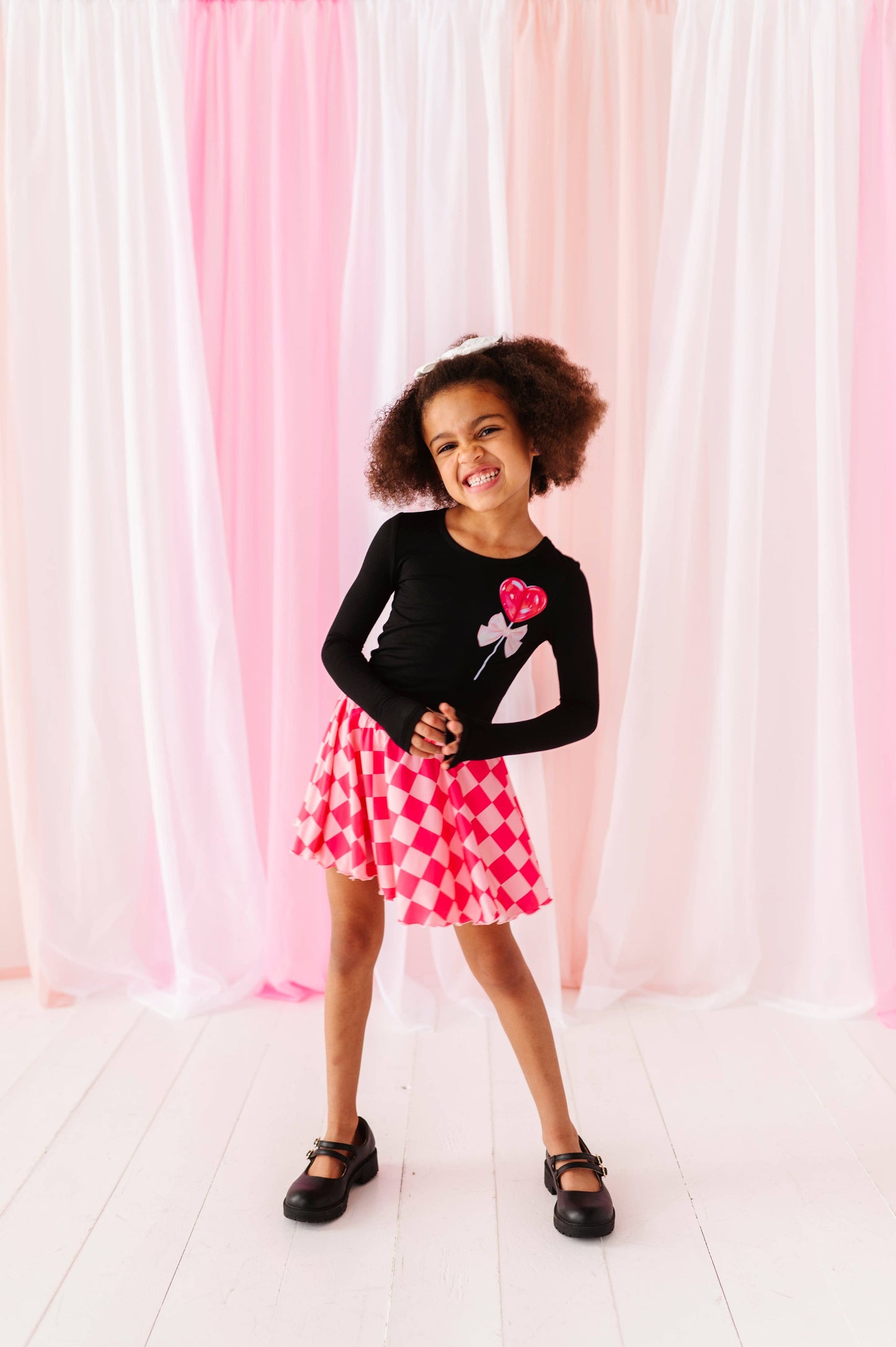 Pink Checkered skort