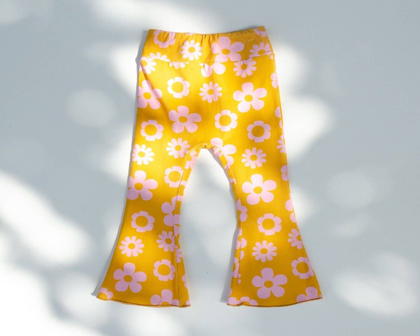Printed Jersey Knit Bell Bottoms Two Groovy Birthday Outfit