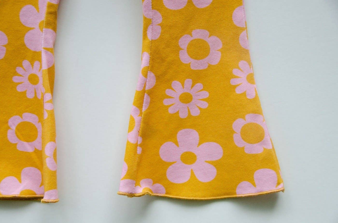 Printed Jersey Knit Bell Bottoms Two Groovy Birthday Outfit