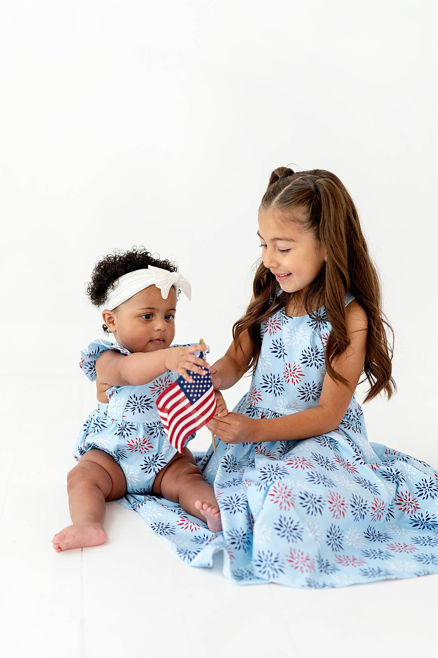 Charlotte Dress in Firework | Pocket Twirl Dress | July 4th