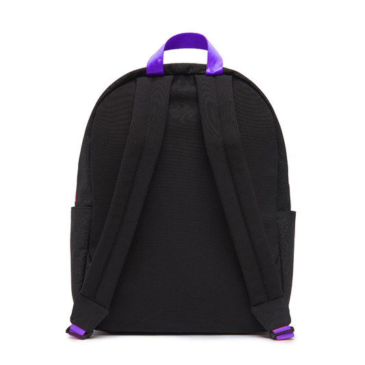 Black Glitter Kids Backpack with Patches, Back to School