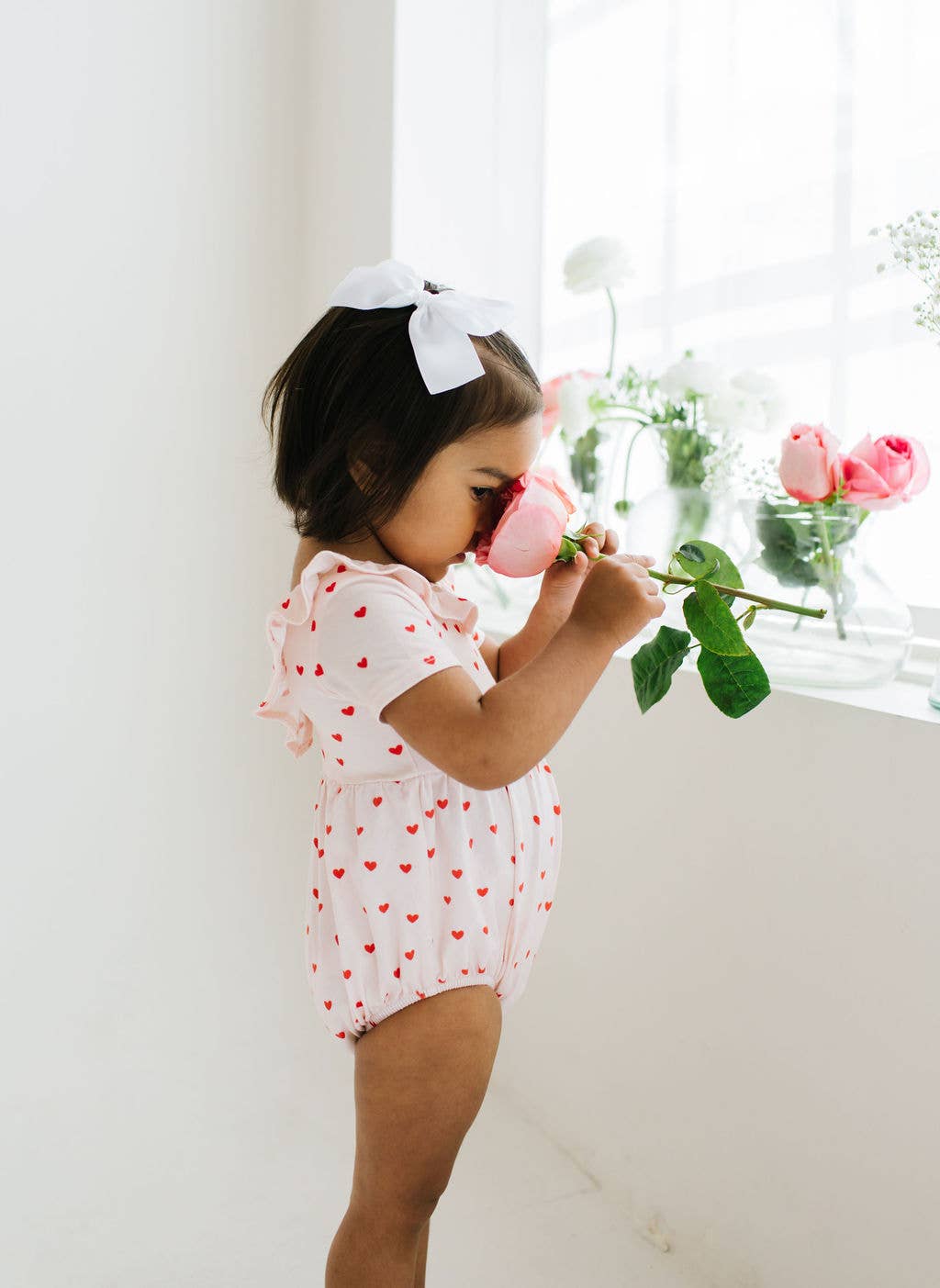 Harlow Romper in Sweetheart | Baby Bubble