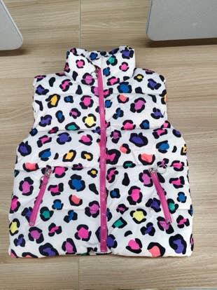 Cheetah Print Bubble Vest