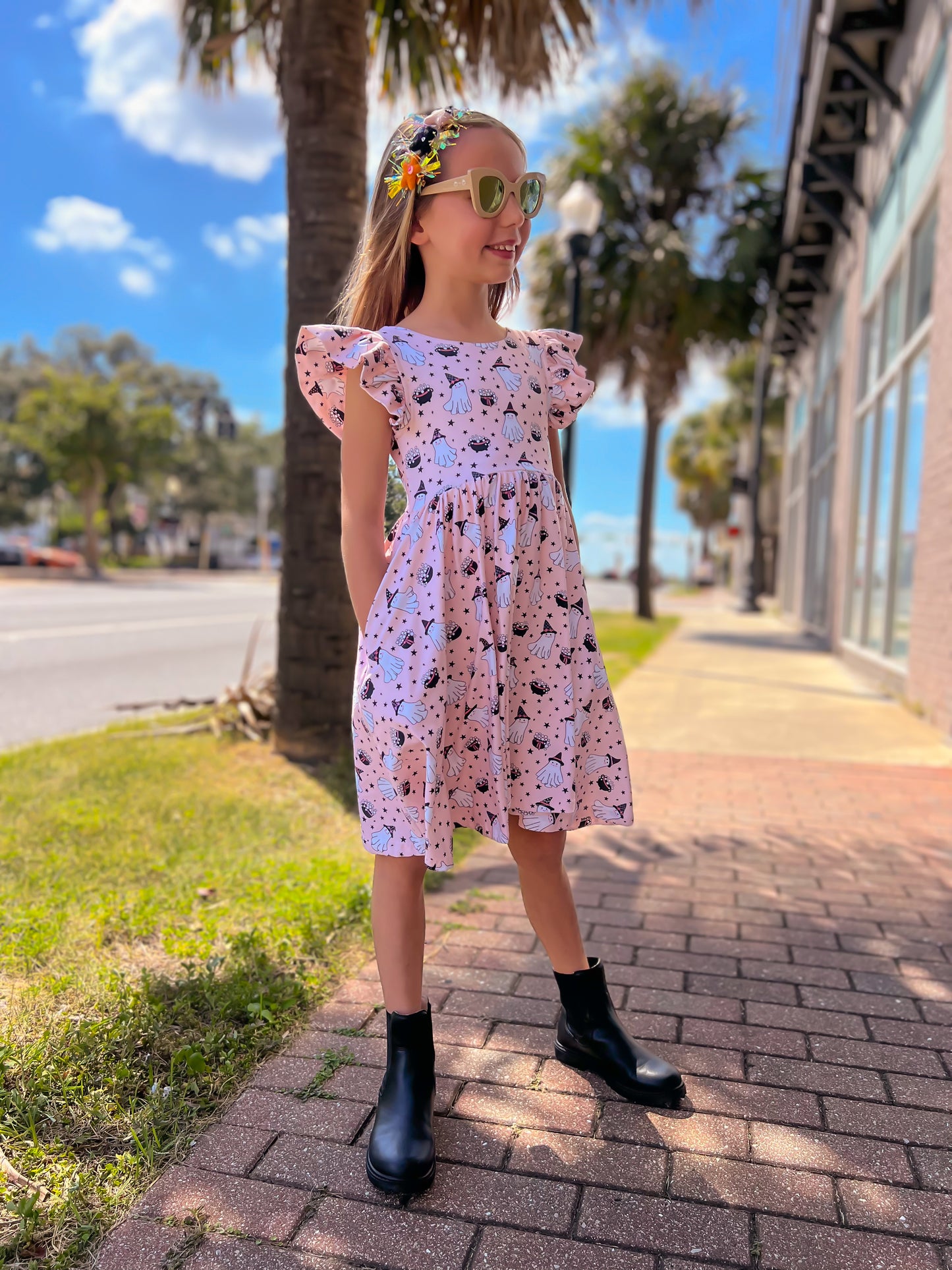 Olivia Twirl Dress in Pink Cauldron Preorder