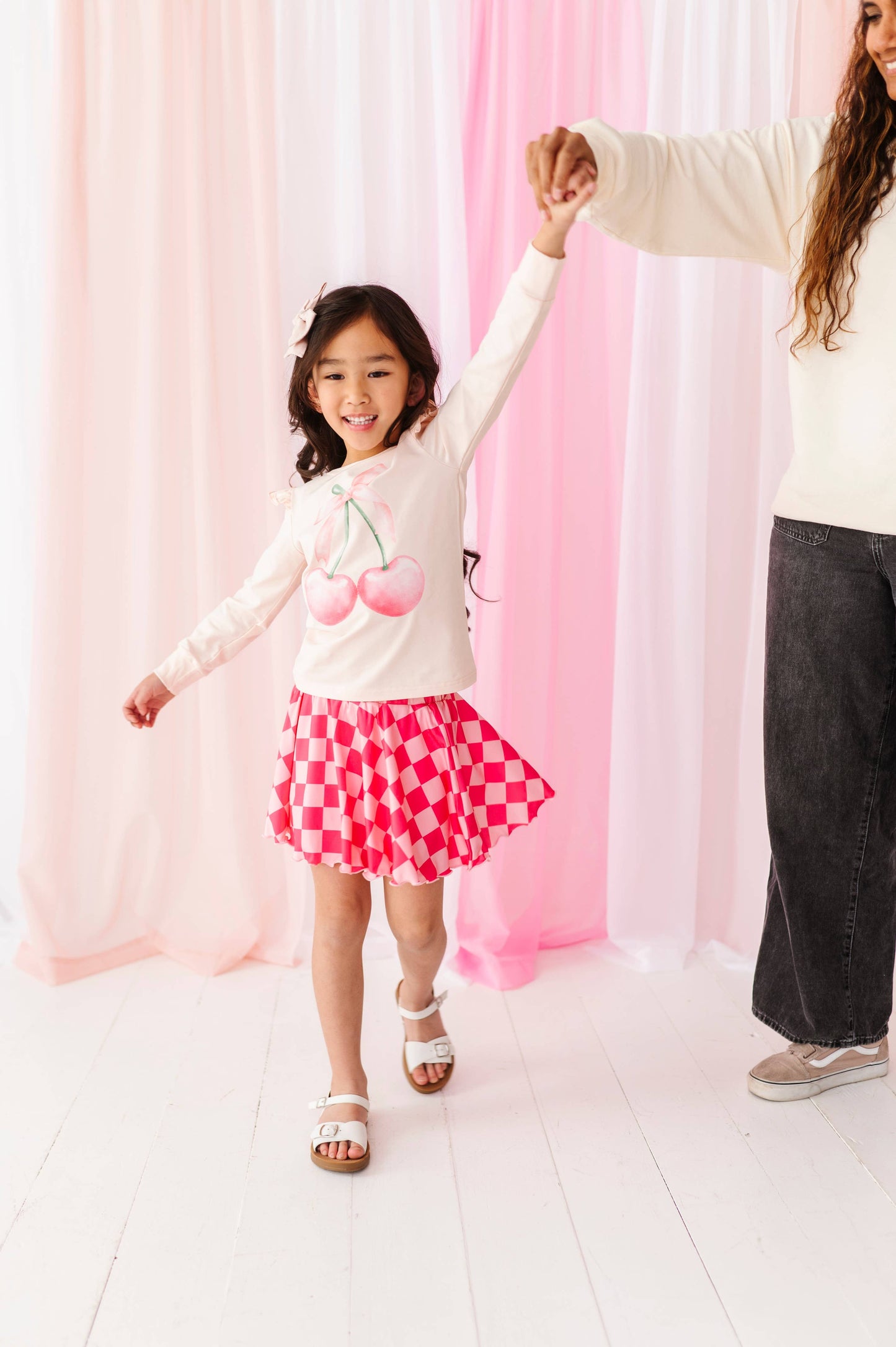 Pink Checkered skort