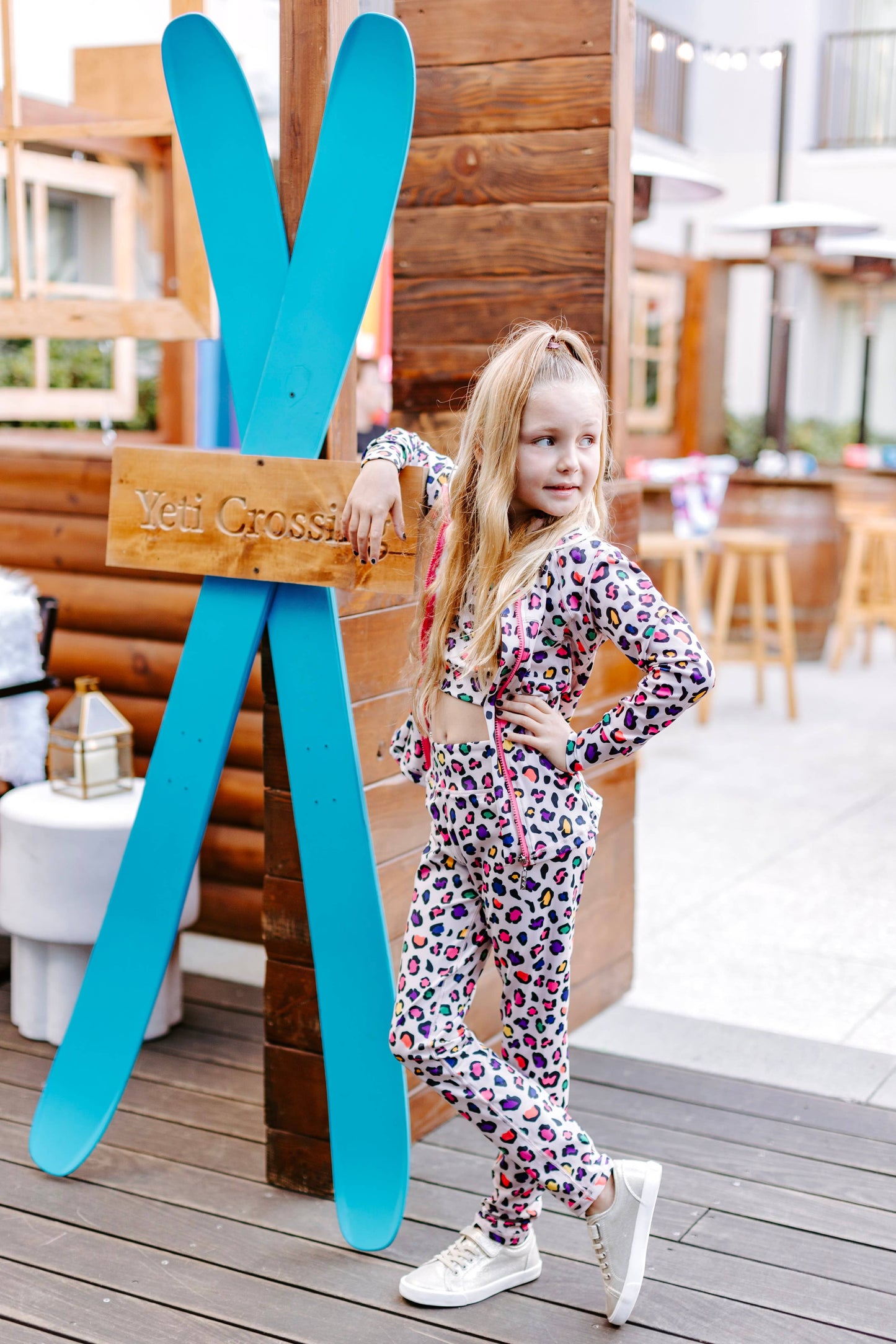 Athletic Top and Legging Set - Leopard