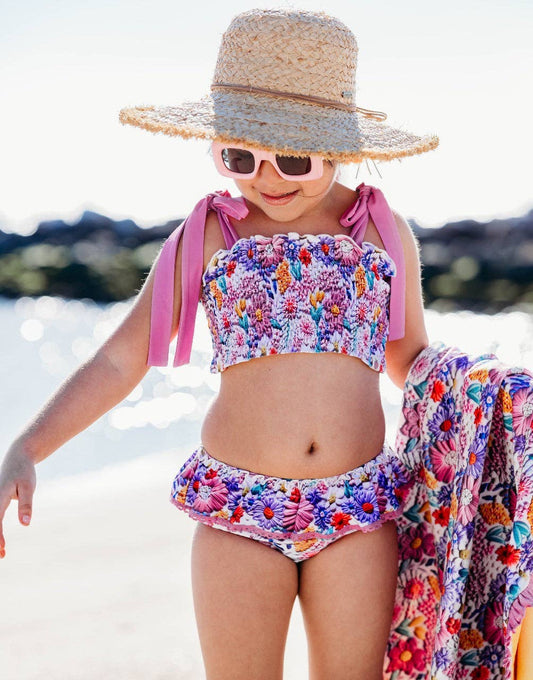 Waverly Shirred Swimsuit - Soleil Azteca