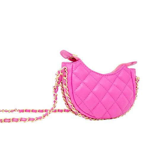 Quilted chain purse
