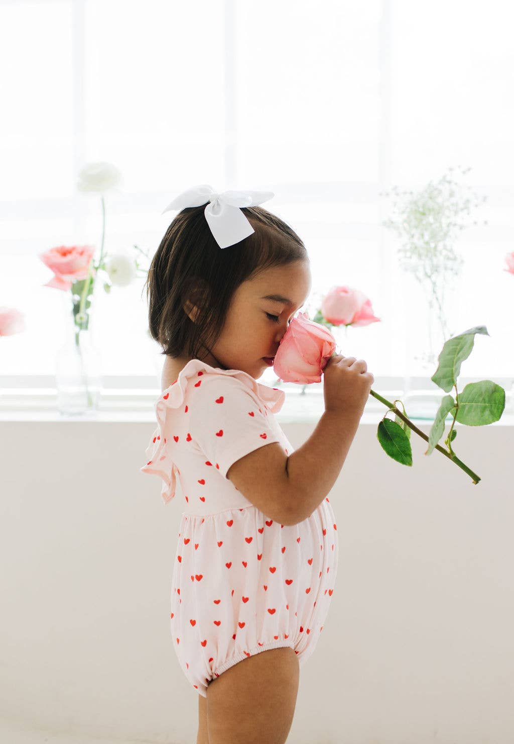 Harlow Romper in Sweetheart | Baby Bubble