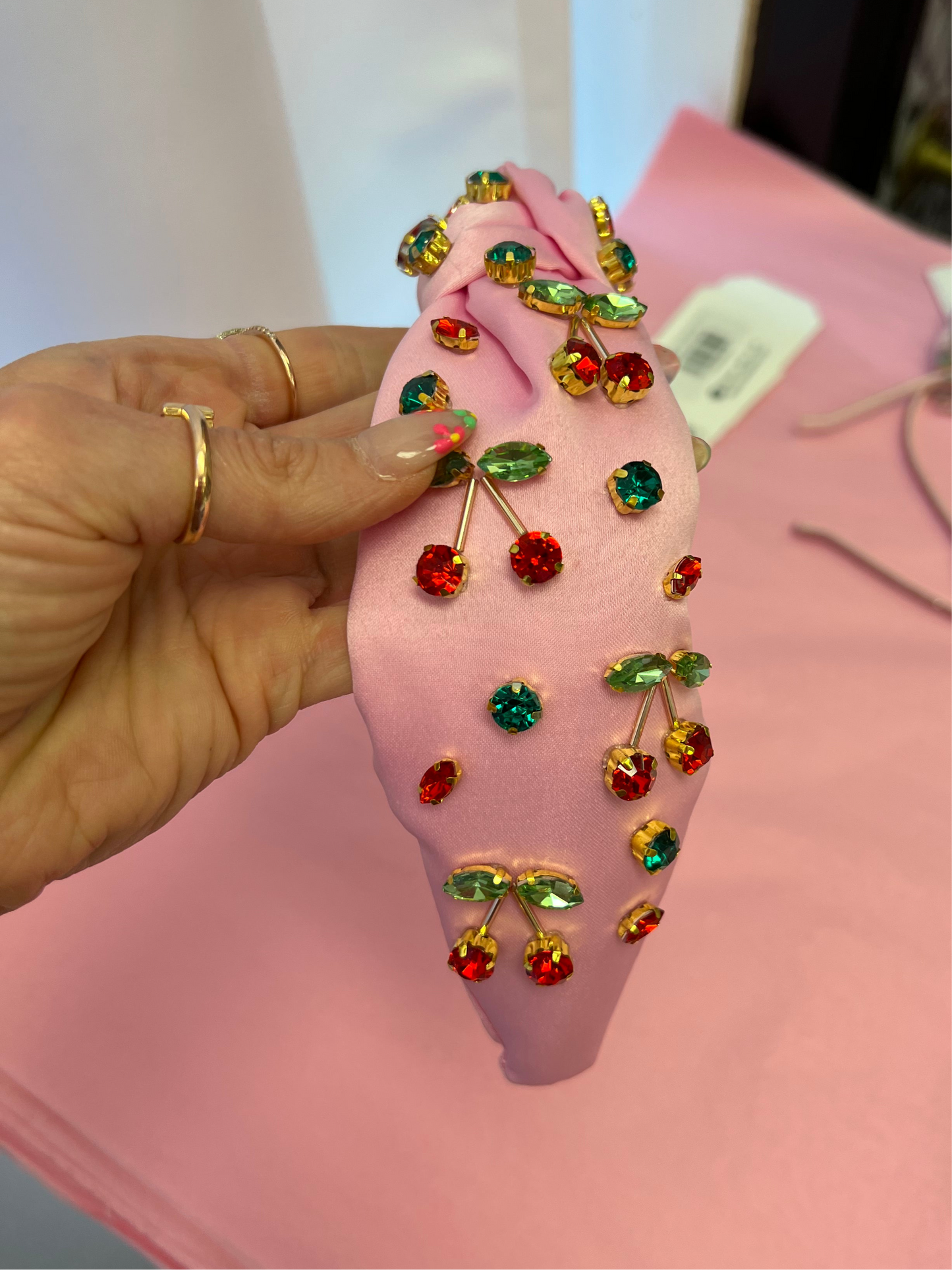 Three Wildflower Designs Cherry Jewel Headband