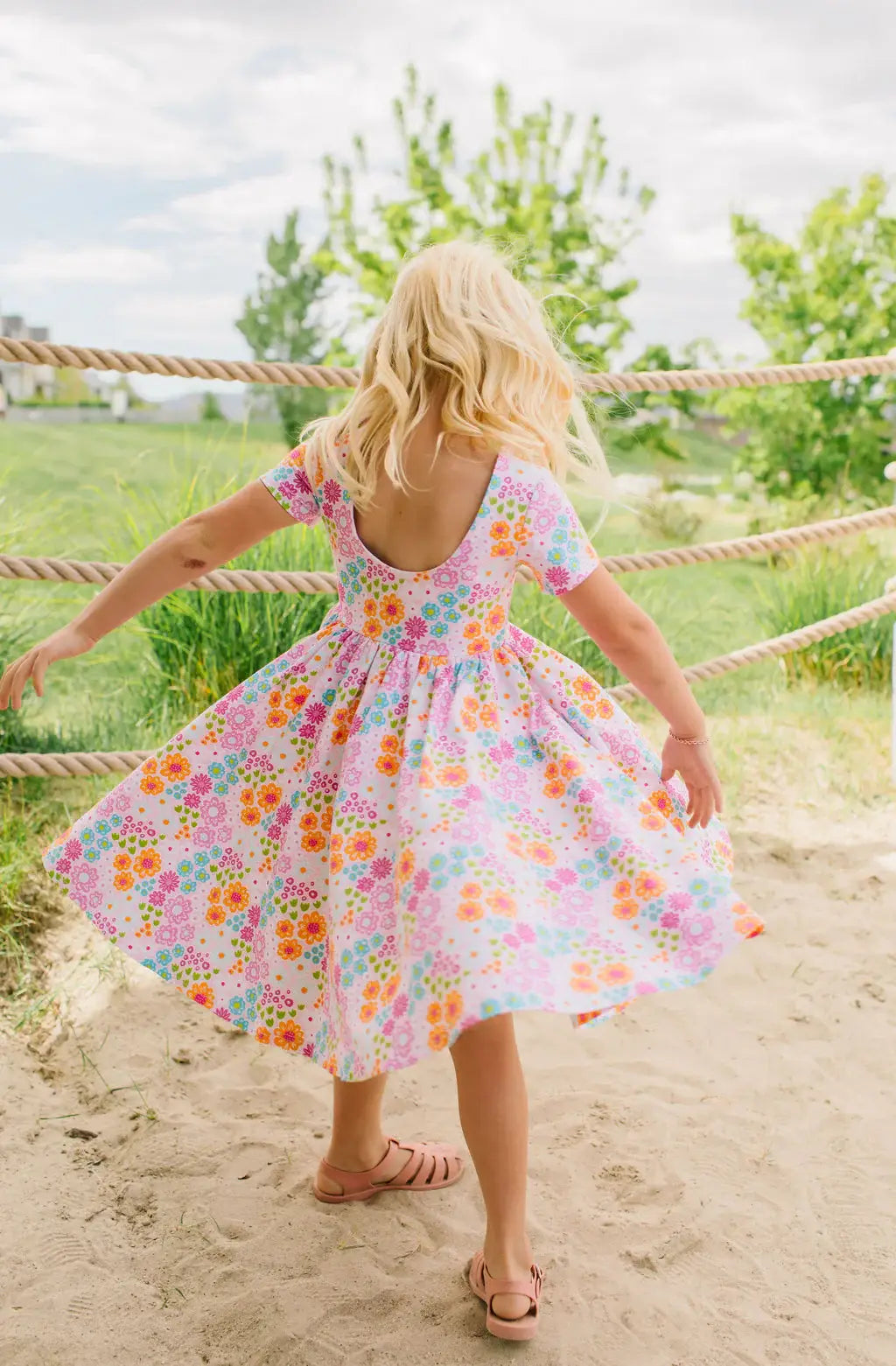 Classic Twirl in Pink Flowers