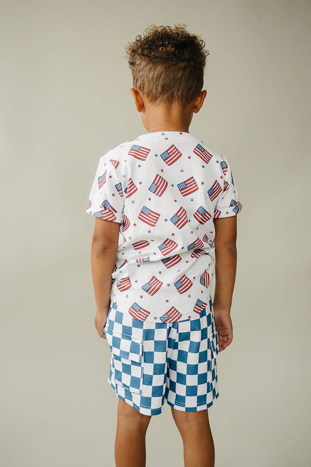 Fourth of July Cargo Shorts Set | Patriotic Vibes