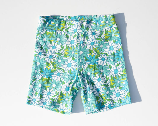 Baby and Girls Flower Power Bike Shorts for Summer