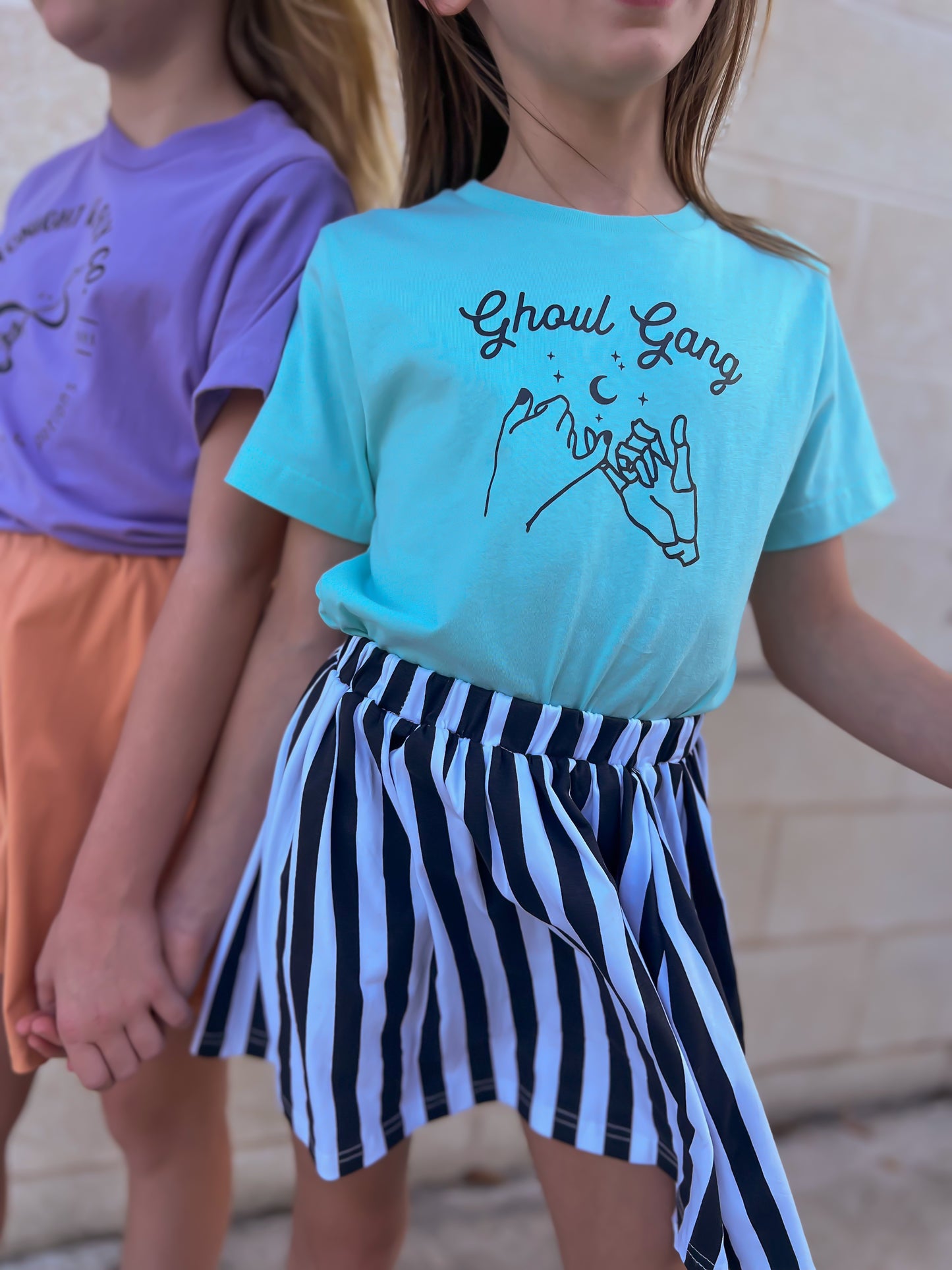 June&Grey Black and White Striped Skirt
