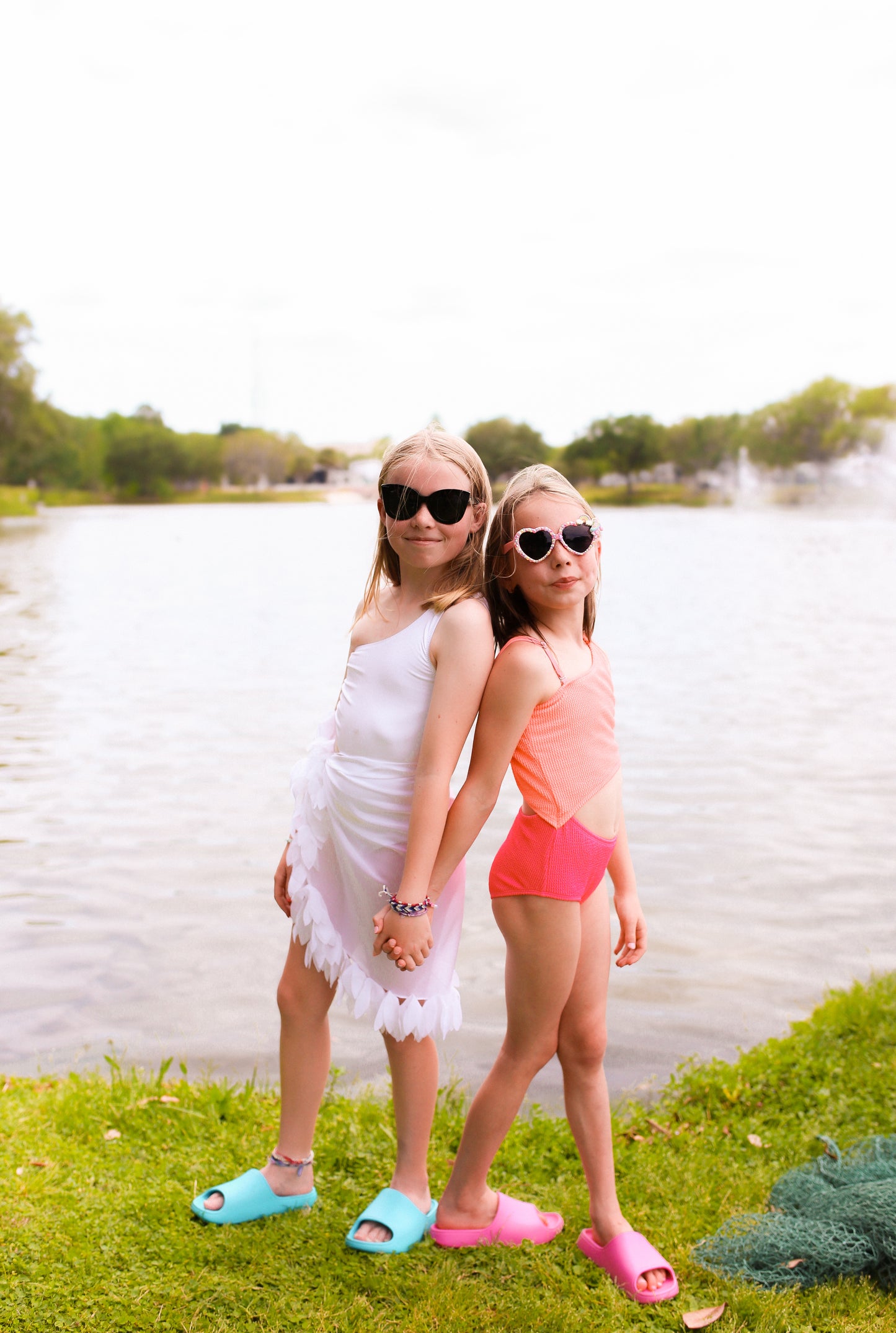 Kids Asymmetrical one piece Swimsuit