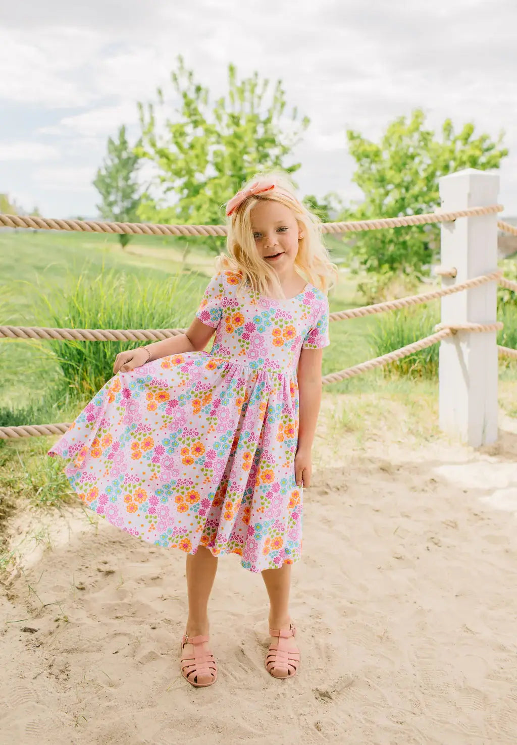 Classic Twirl in Pink Flowers