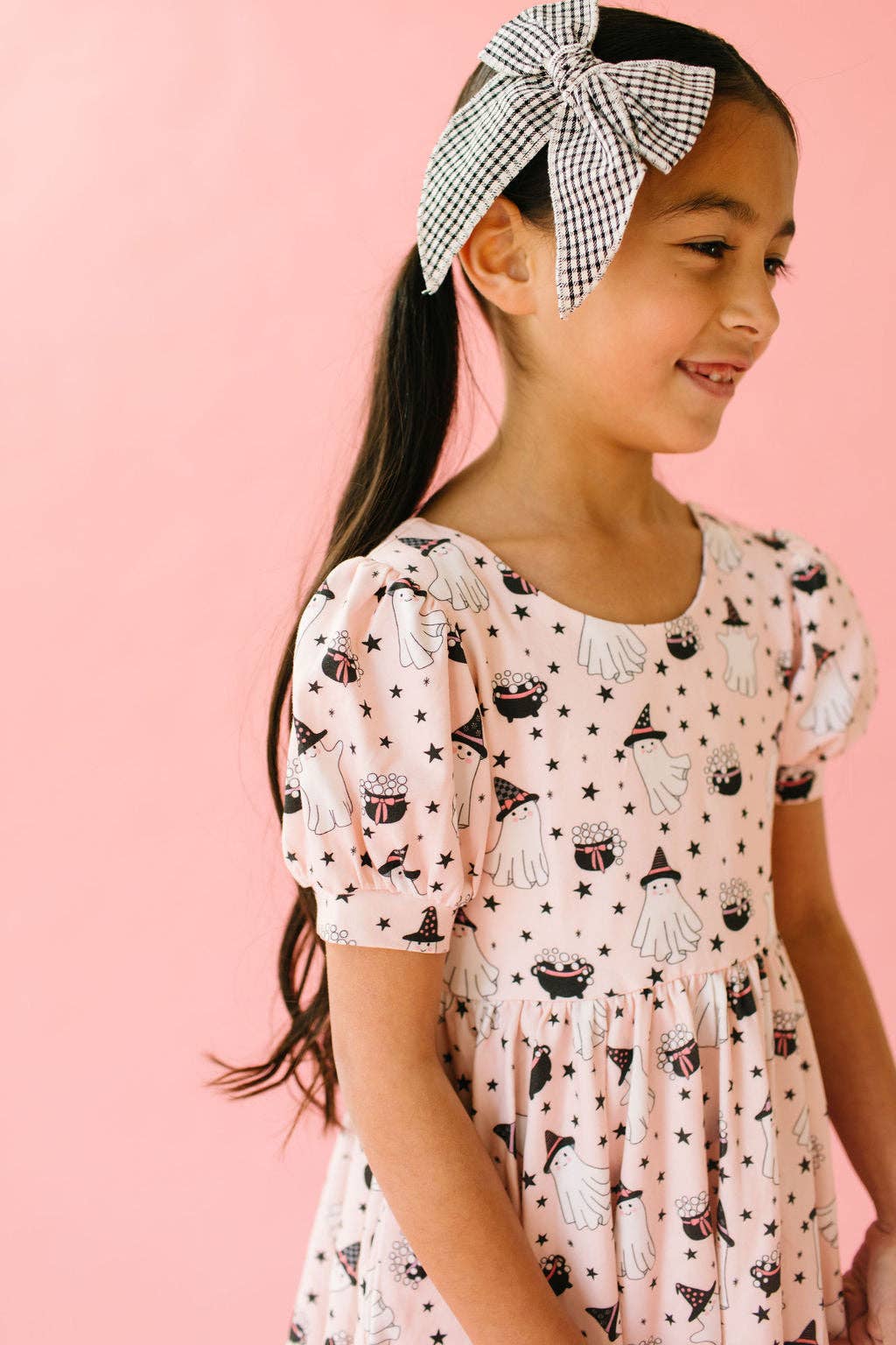 Puff Dress in Pink Cauldron Preorder