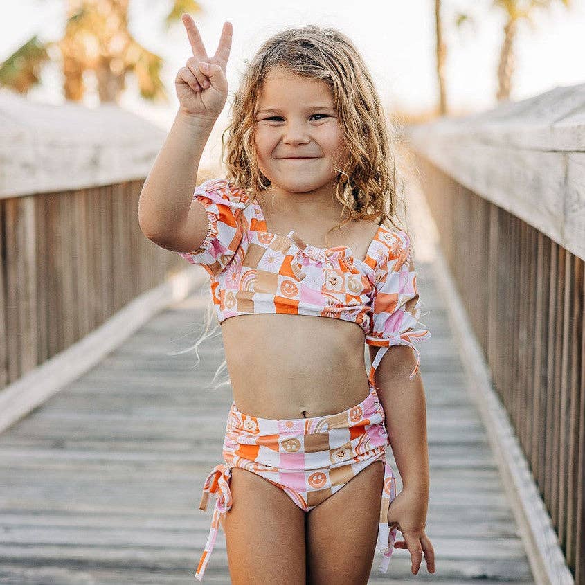 Lisa Swimsuit - Retro Checker