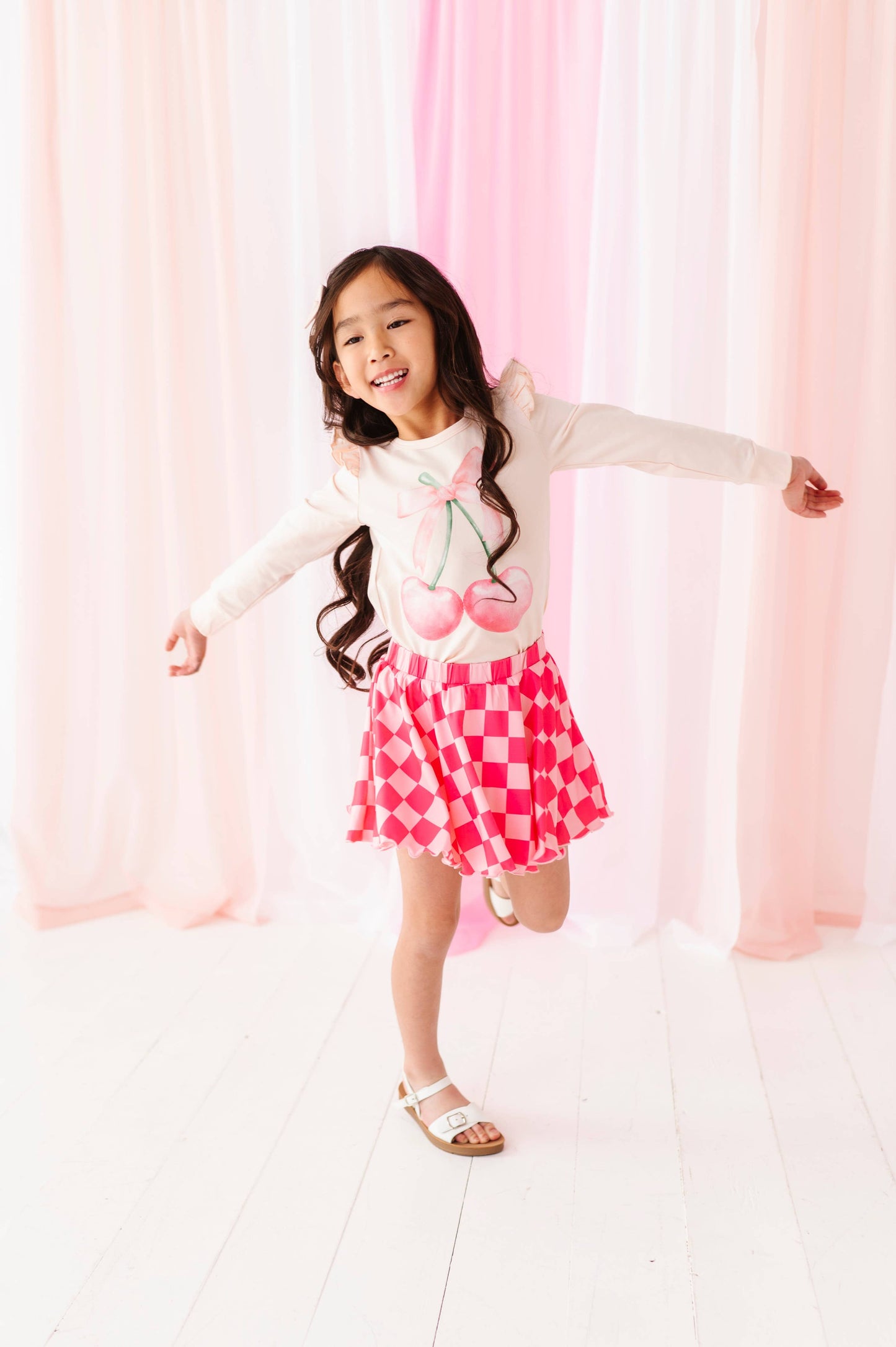 Pink Checkered skort