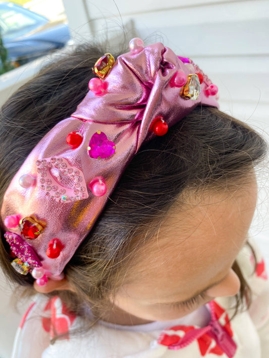 Lips Charm Knot Headband