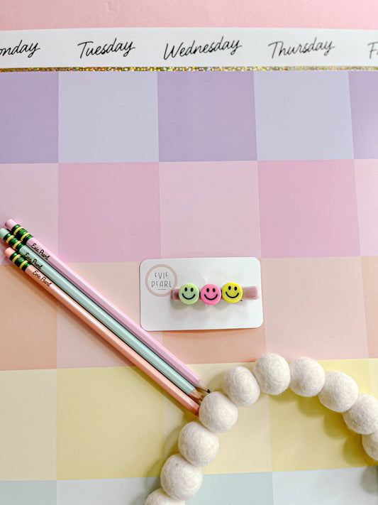 Surprise Smiley Face Snap Clip Charm