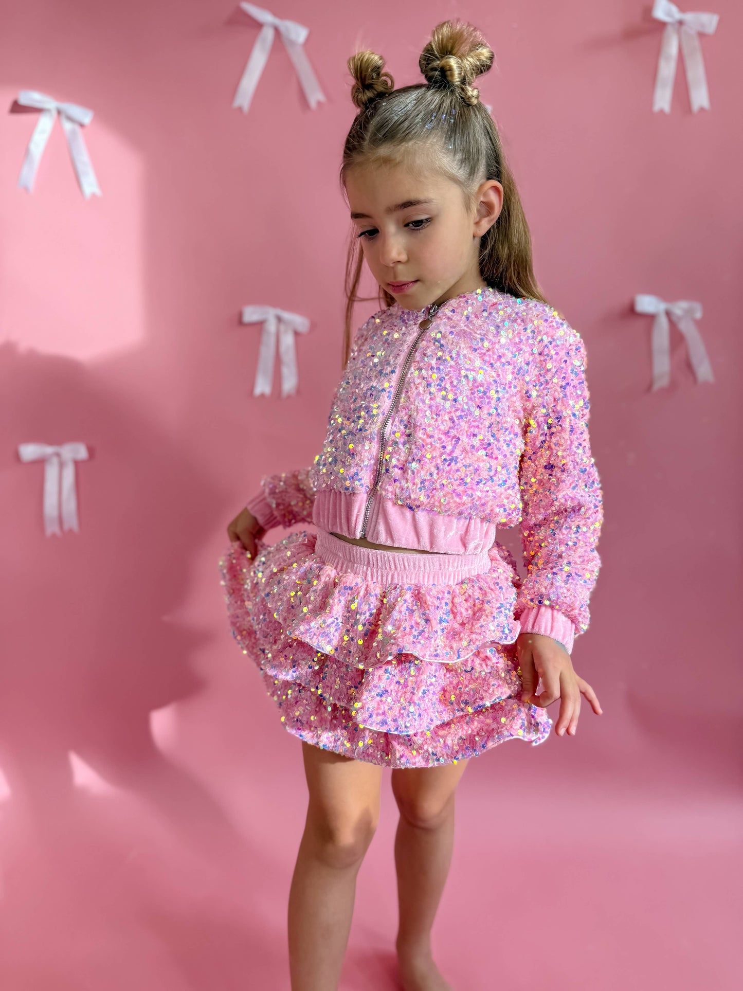 Pink Sequin 2 Piece SetÂ
