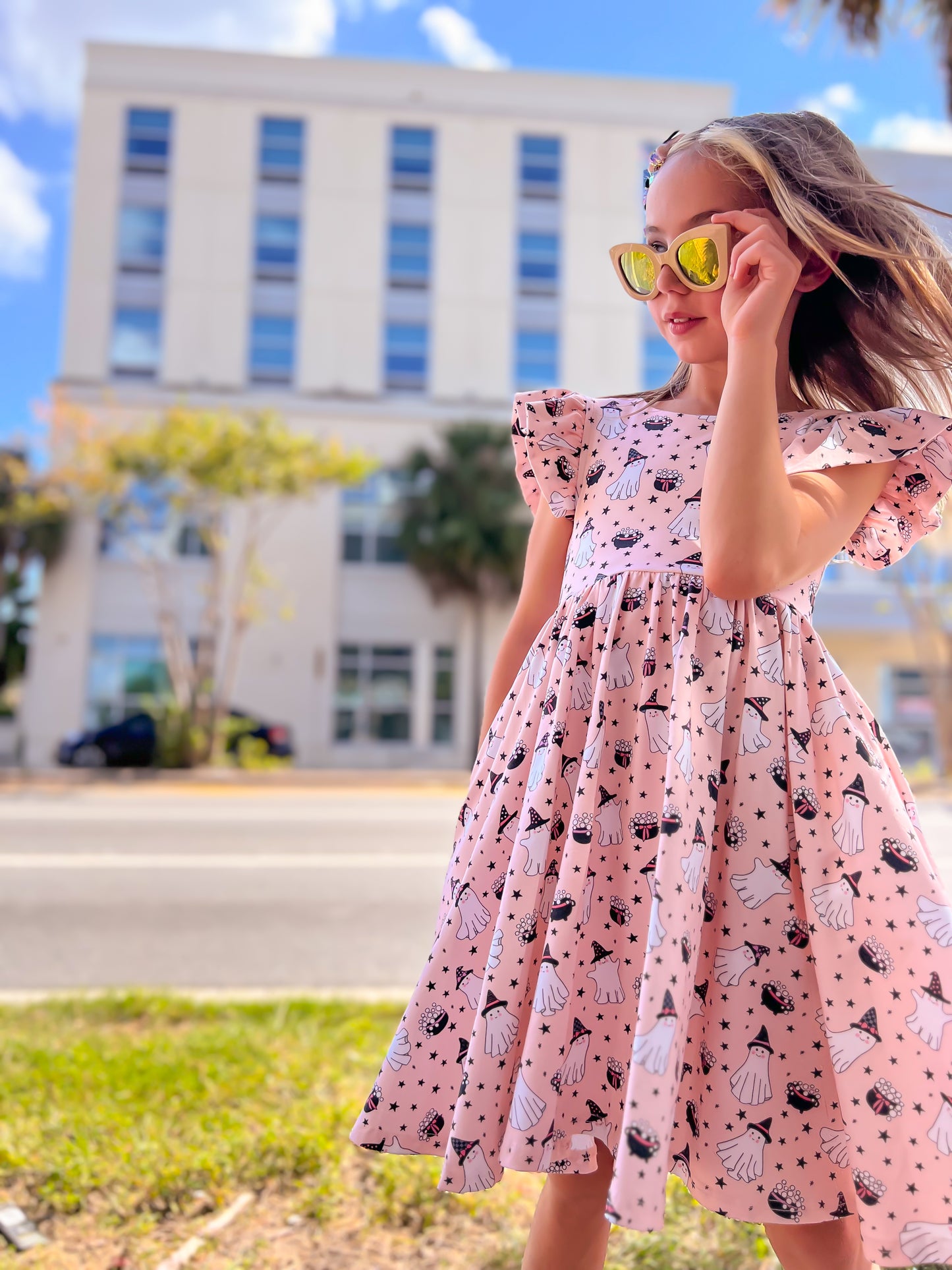 Olivia Twirl Dress in Pink Cauldron Preorder