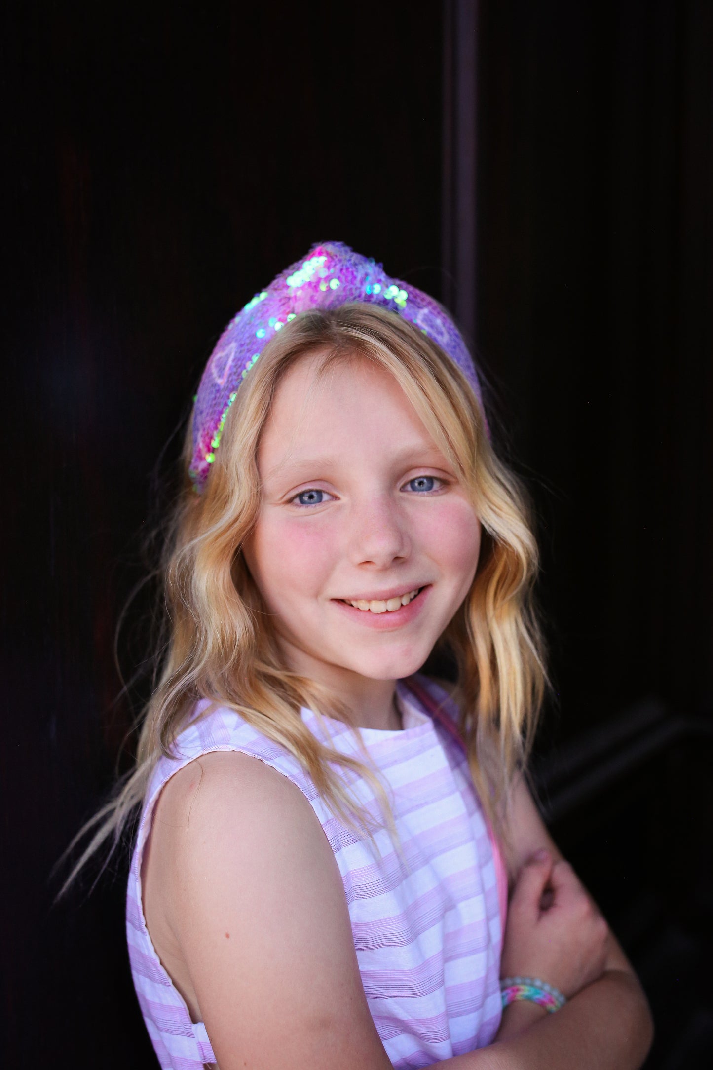 Three Wildflower Designs Mermaid Hearts Headband