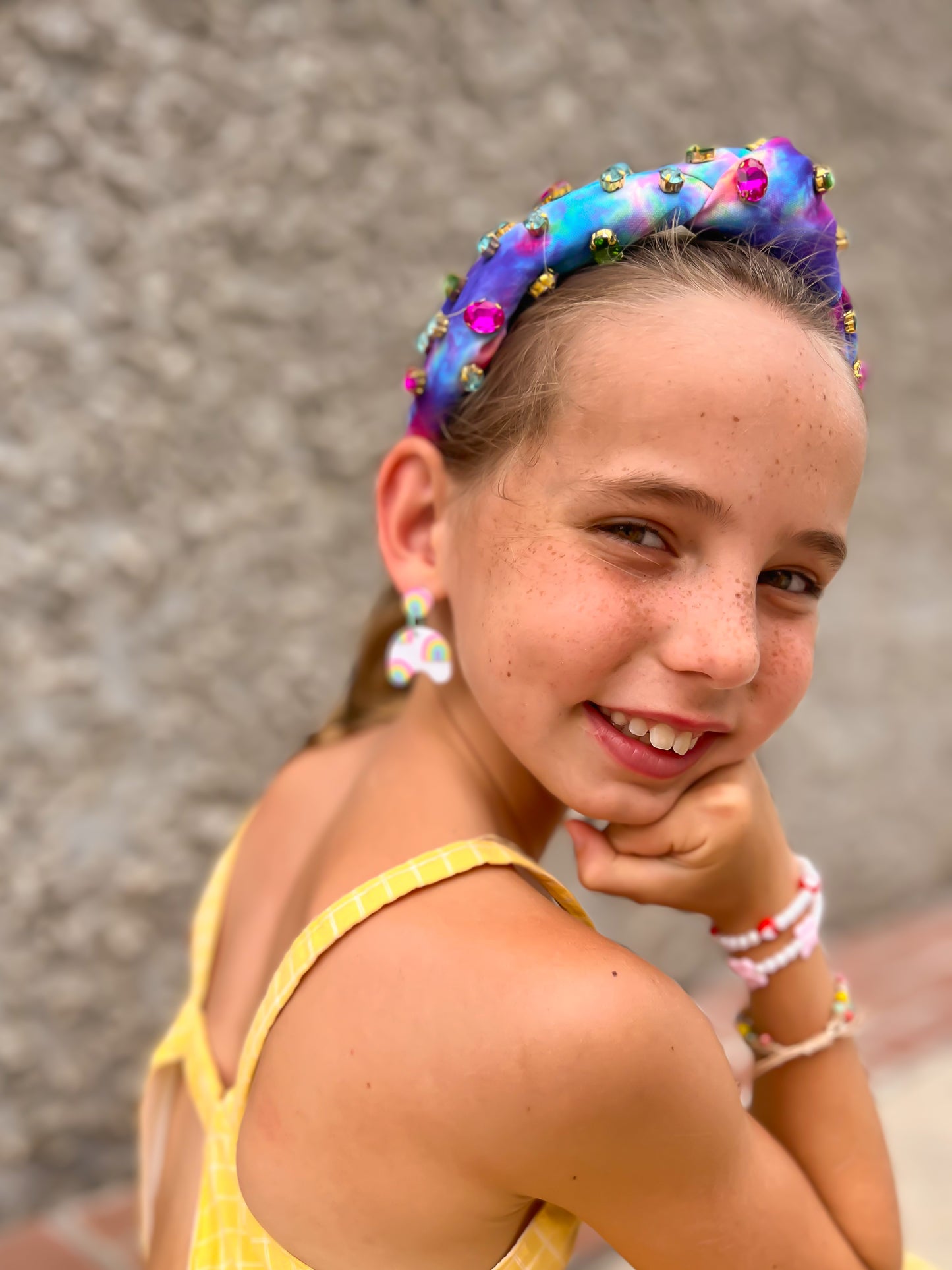 Bright Tie Dye Headband | Knot Headband