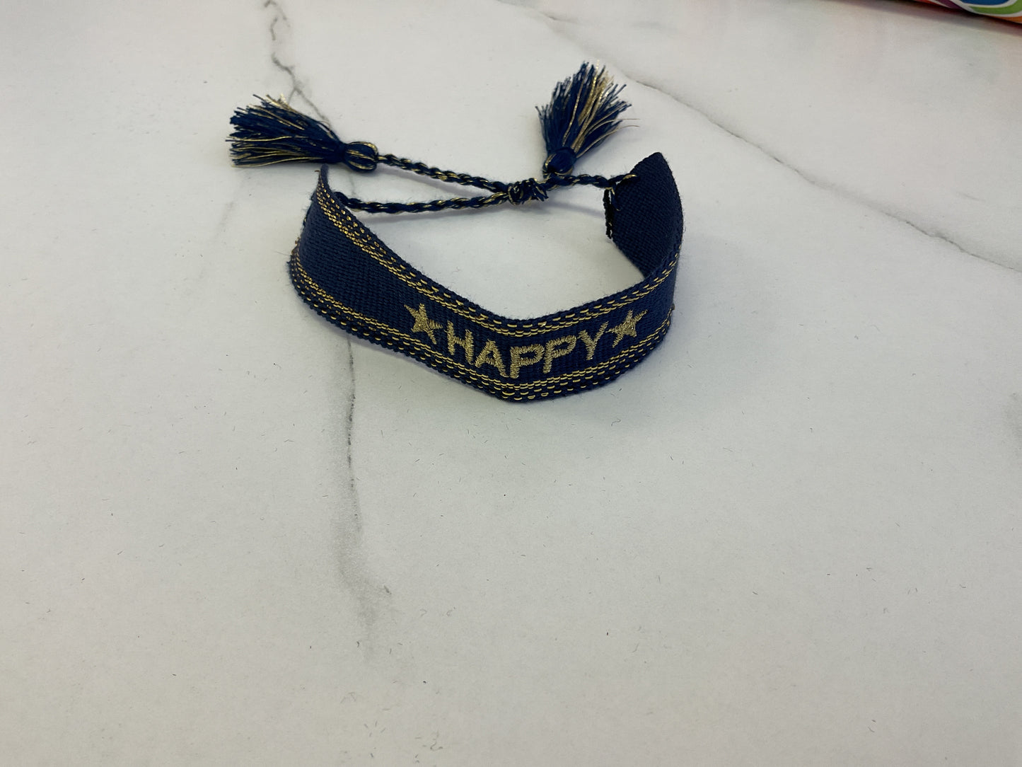 Happy engraved bracelet