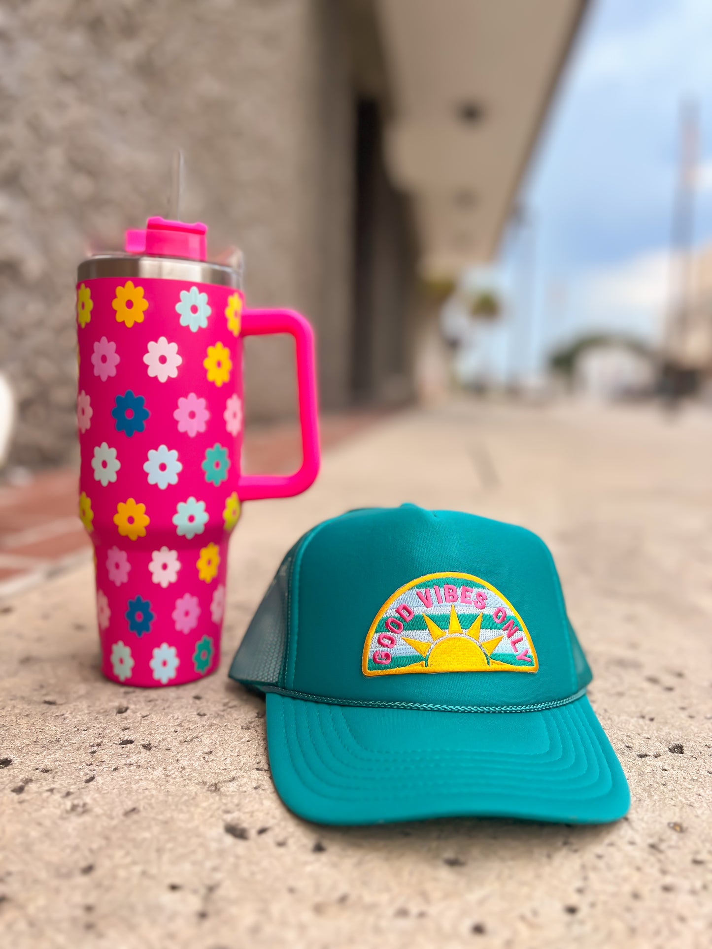 Good Vibes Only Patch Foam Trucker Hat