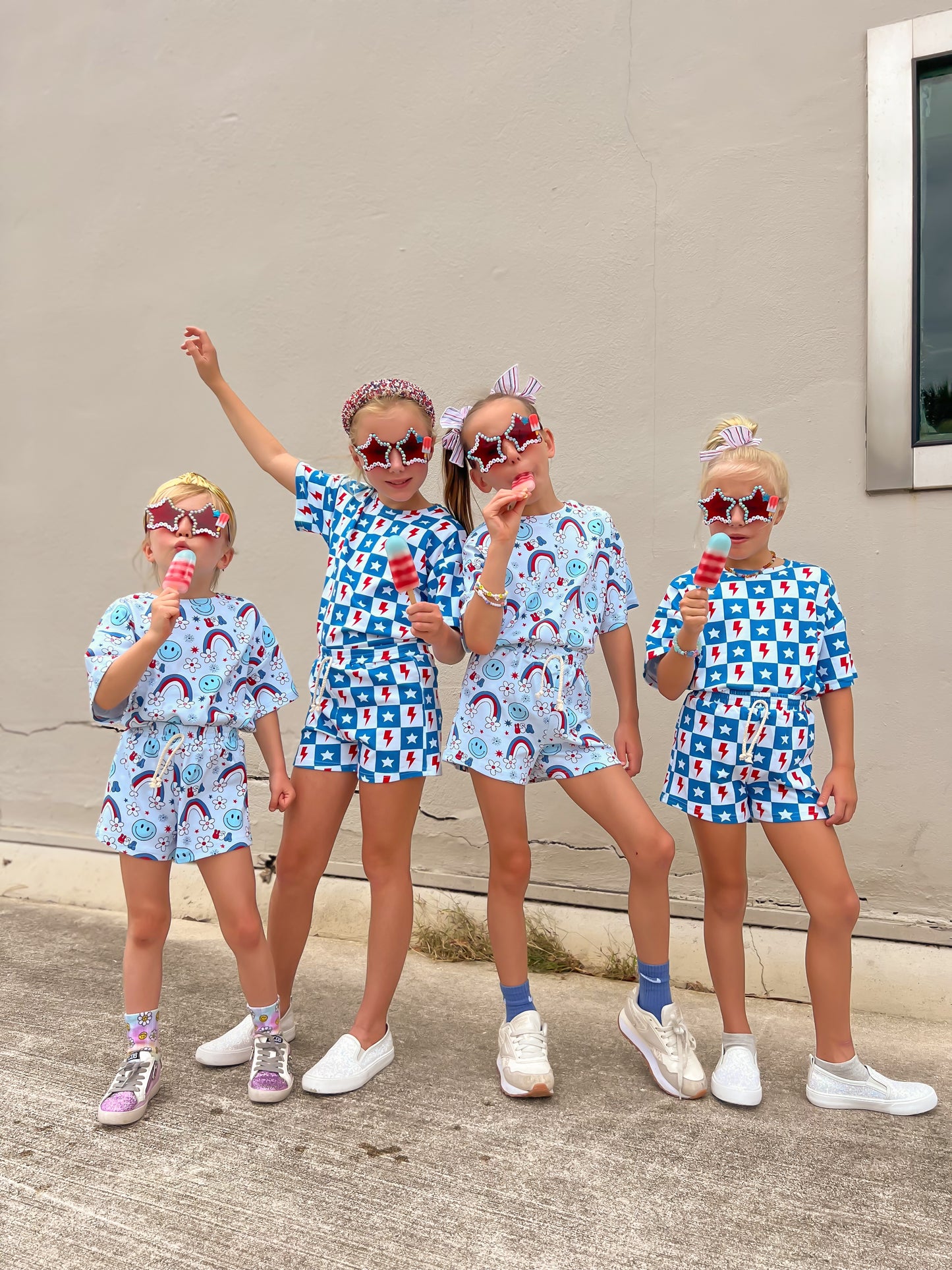 Shorts Set | Checks & Stars