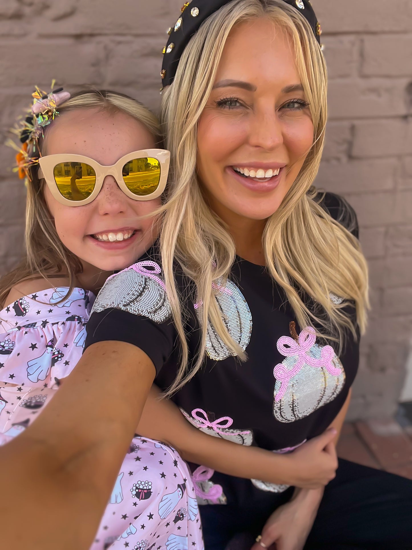 Adult Sequin Pumpkin Tee