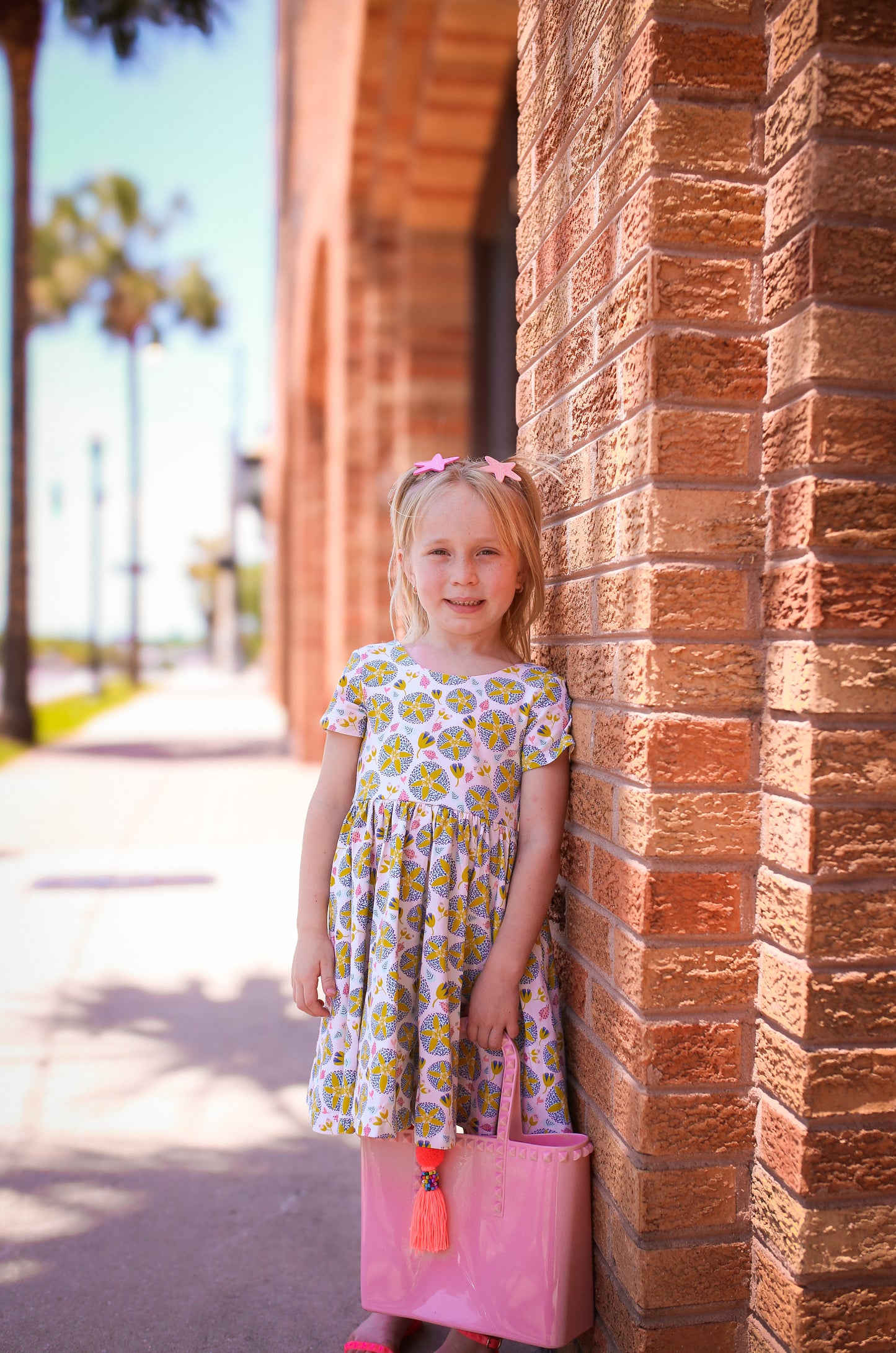 Classic Twirl Dress in Starburst Garden | Pocket Twirl Dress