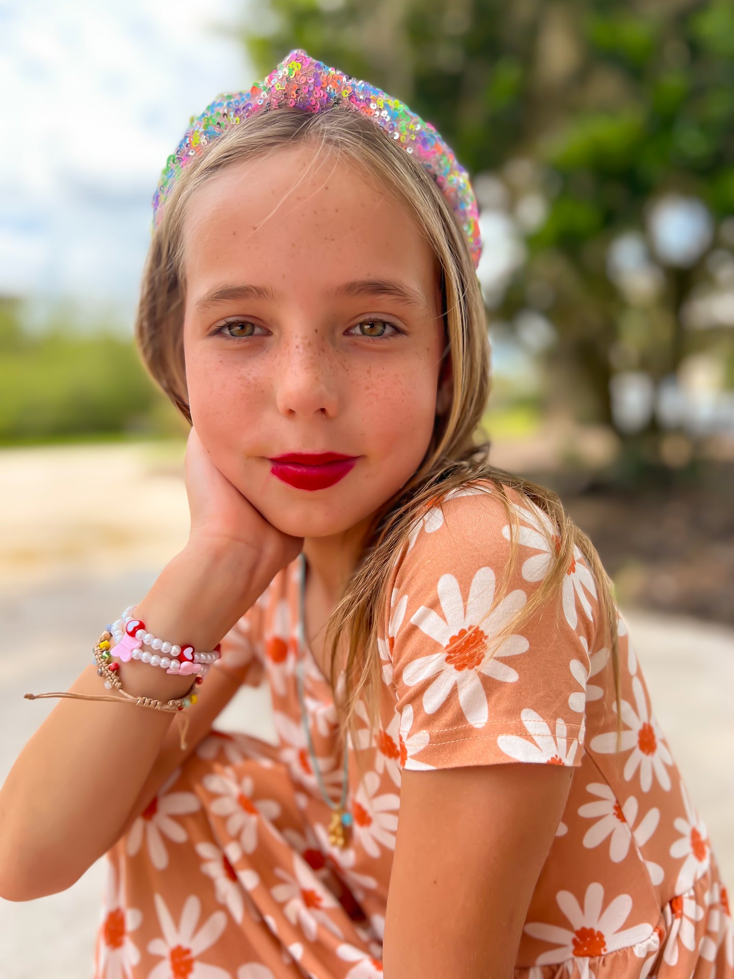 Sparkly Sequin Knot Headband