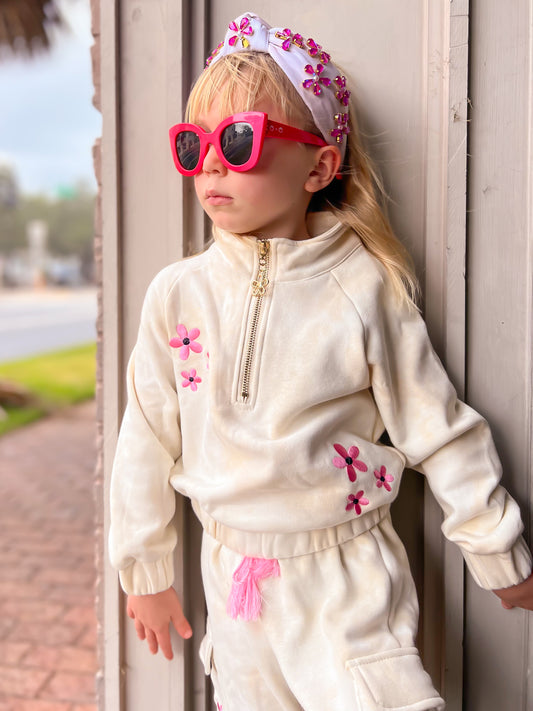 Tie Dye Flower Jogger Set