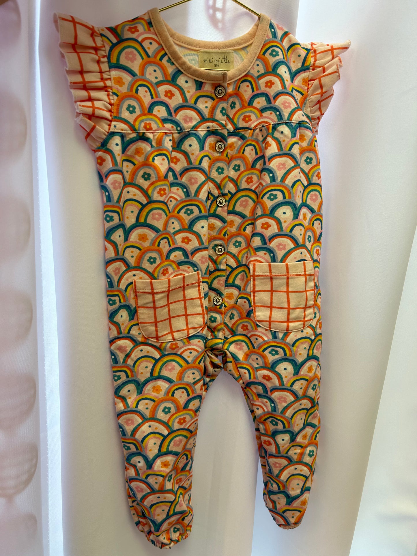 Ada Layette Rainbow Jumpsuit Double