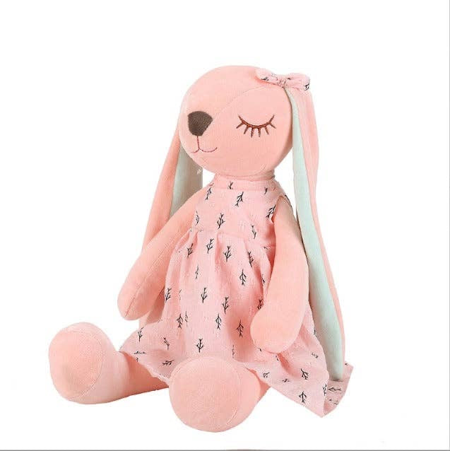 Flower skirt couple rabbit doll plush small