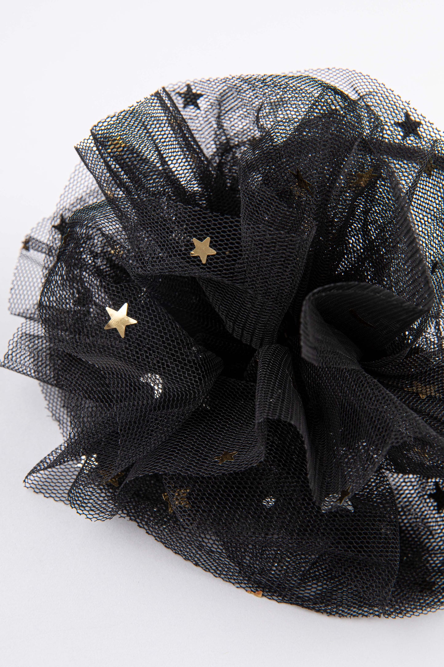 Charming Star Mesh Headband in Black & Gold