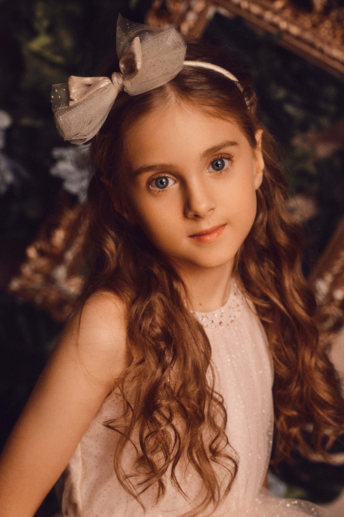 Butterfly Fairy Headband in Champagne Gold