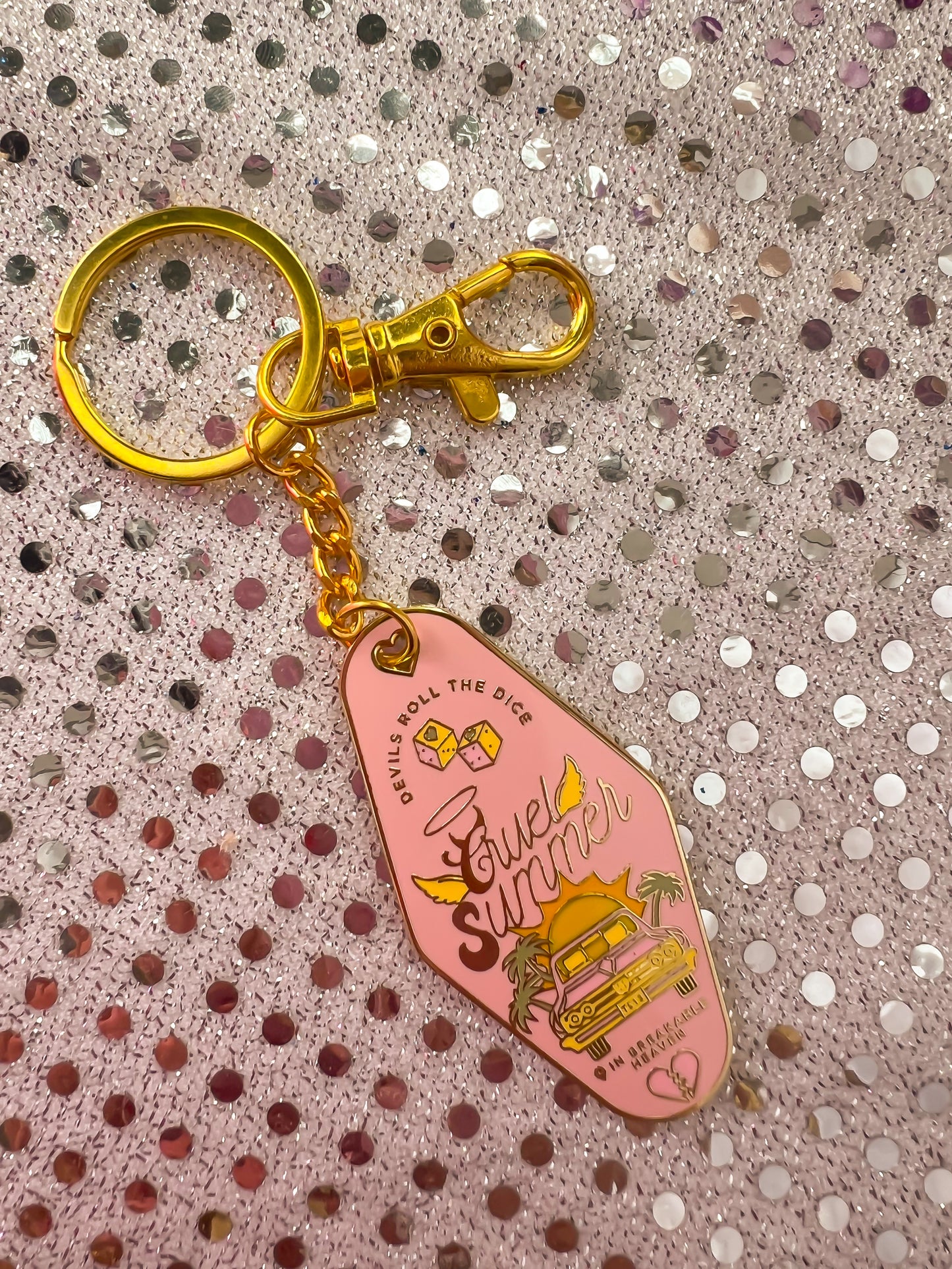 Cruel Summer T & W keychain