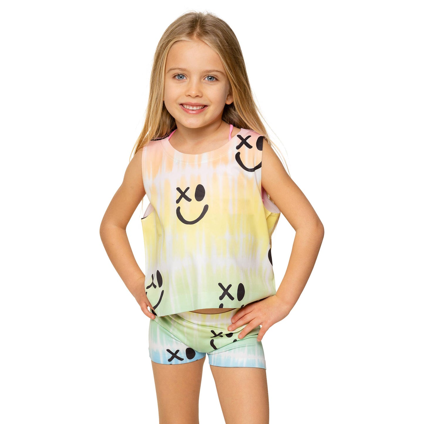 Little Girls (4-6x) Ombre TD w/ Drippy SF Print