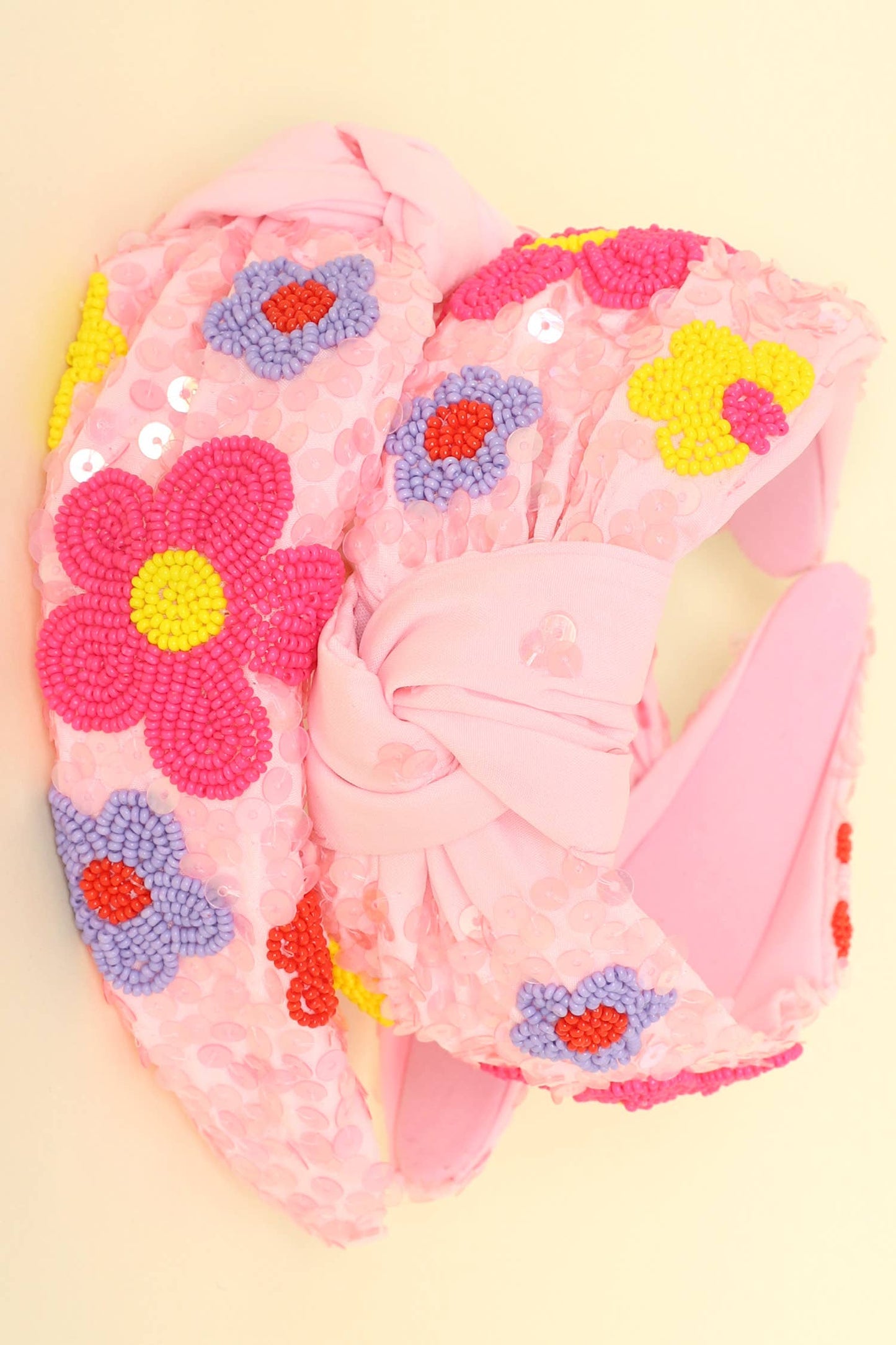 Flower Theme Top Knotted Headband