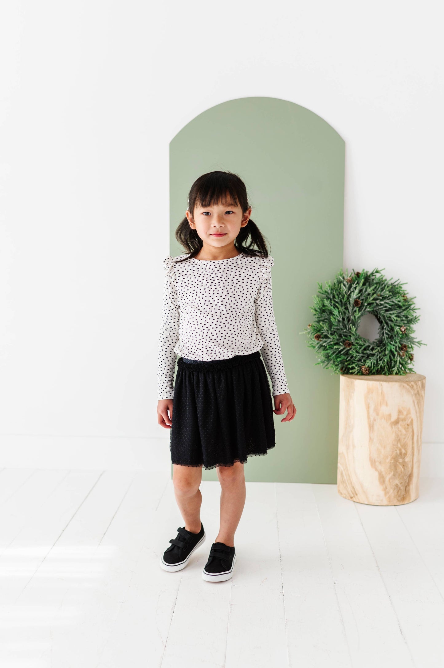 Black | Dottie Tulle Skort